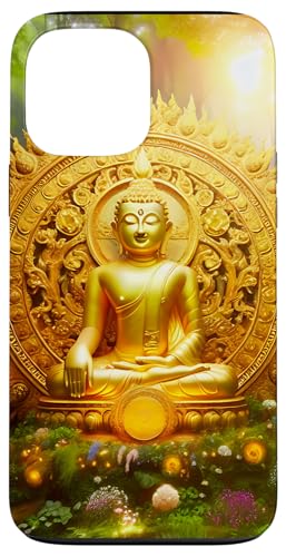 Goldener Buddha Hülle für iPhone 13 Pro Max von Zen Creations