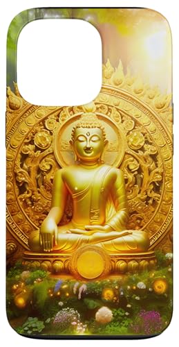 Goldener Buddha Hülle für iPhone 13 Pro von Zen Creations