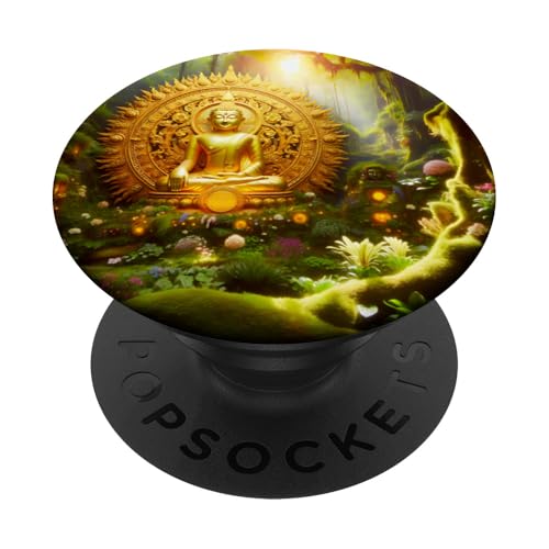 Goldener Buddha PopSockets Klebender PopGrip Goldener Buddha PopSockets Klebender PopGrip von Zen Creations