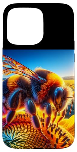 Hummel in den Sonnenblumen hautnah Hülle für iPhone 15 Pro Max von Zen Creations