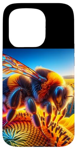 Hummel in den Sonnenblumen hautnah Hülle für iPhone 15 Pro von Zen Creations