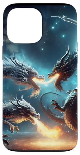 Kämpfende Drachen Hülle für iPhone 13 Pro Max von Zen Creations