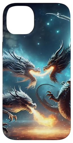 Kämpfende Drachen Hülle für iPhone 14 Plus von Zen Creations