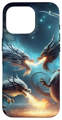 Kämpfende Drachen Hülle für iPhone 16 Pro von Zen Creations