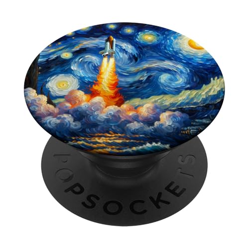 Shuttle-Start Sternenmondnacht PopSockets Klebender PopGrip Shuttle-Start Sternenmondnacht PopSockets Klebender PopGrip von Zen Creations