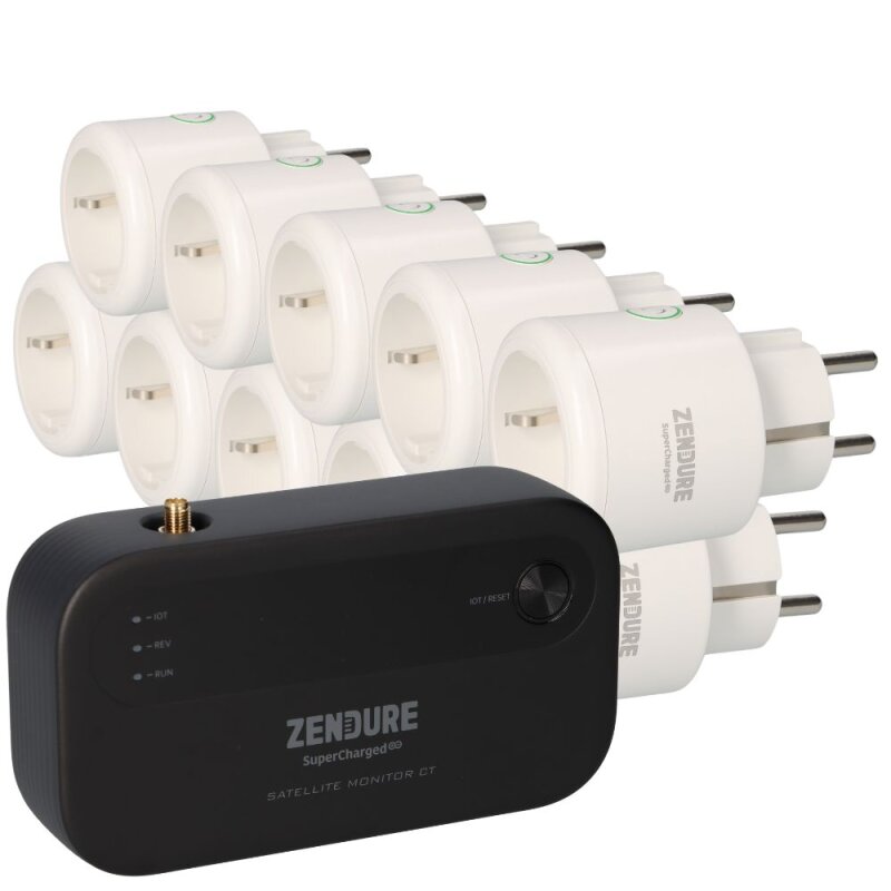 10x Smart Plug Satellite Zendure + Zendure Strommessgerät von Zendure