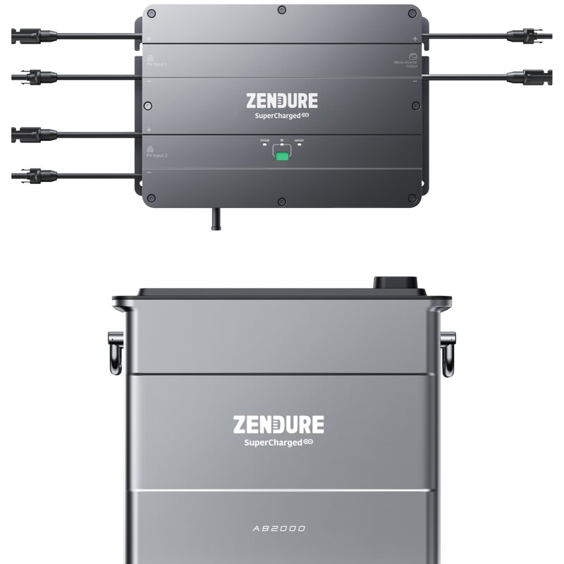 1x Zendure AB2000 SolarFlow Set mit PV-Hub 1200 48V 40Ah 1920Wh von Zendure