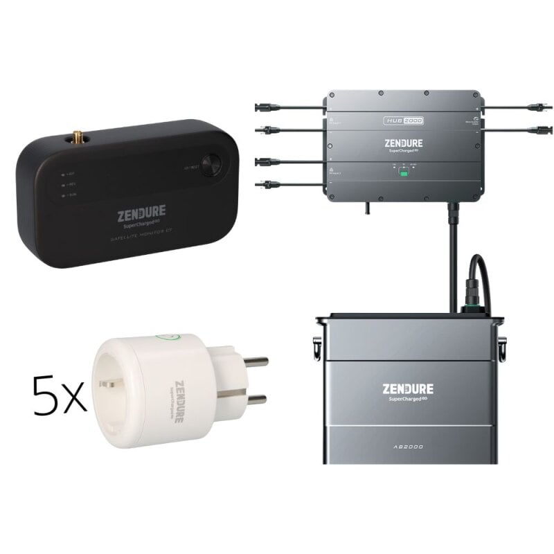 5x Smart Plug Satellite Zendure + Strommessgerät + 1x AB2000 von Zendure