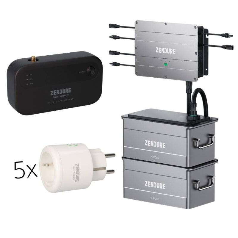 5x Smart Plug Satellite Zendure + Strommessgerät + 2x AB1000 von Zendure