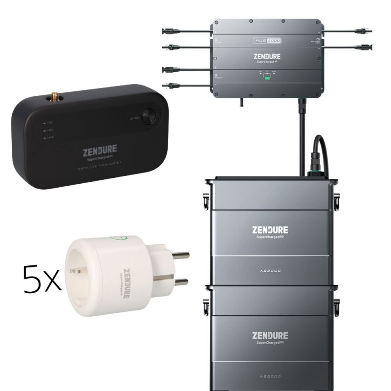 5x Smart Plug Satellite Zendure + Strommessgerät + 2x AB2000 von Zendure