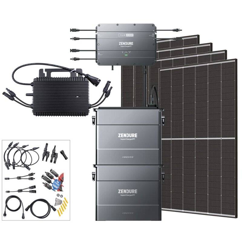 Balkonkraftwerk 1700W inkl. 3840Wh Speicher mit 0% MwSt nach §12 Abs. 3 UstG von Zendure