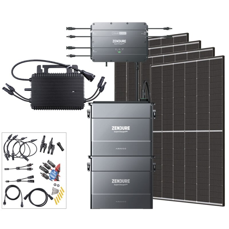 Balkonkraftwerk 1700W inkl. 3840Wh Speicher mit 0% MwSt nach §12 Abs. 3 UstG Balkonkraftwerk 1700W inkl. 3840Wh Speicher mit 0% MwSt nach §12 Abs. 3 UstG von Zendure