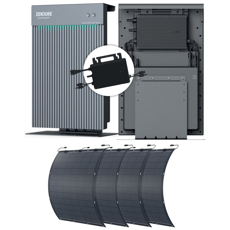 Zendure Balkonkraftwerk 840W inkl. AiO 2,4kWh Speicher + Flexible Module mit 0% MwSt nach §12 Abs. 3 UstG Zendure Balkonkraftwerk 840W inkl. AiO 2,4kWh Speicher + Flexible Module mit 0% MwSt nach §12 Abs. 3 UstG von Zendure