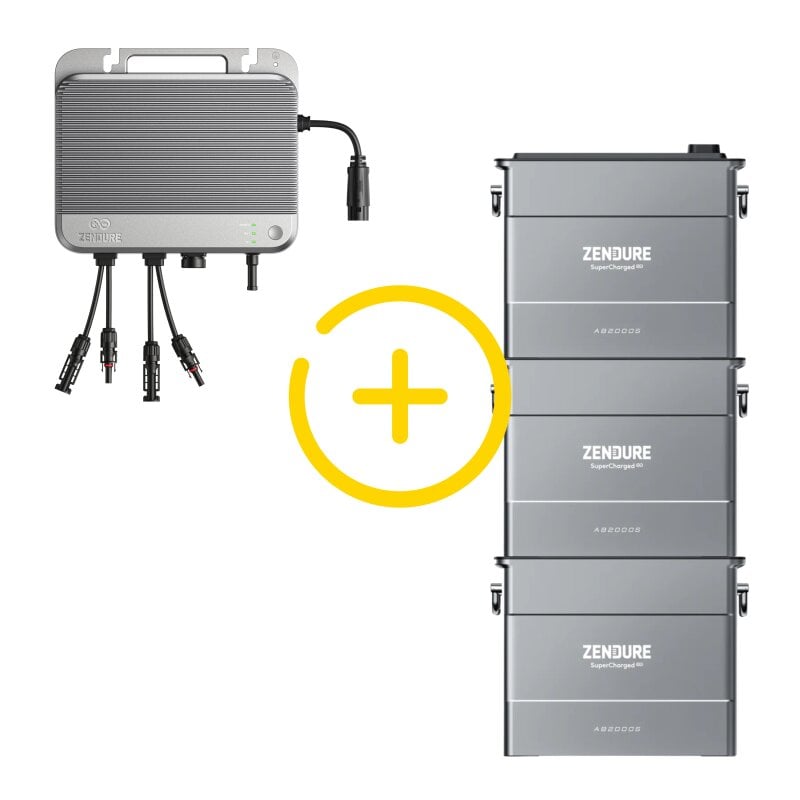 Zendure SolarFlow 800 Bidirektionaler Wechselrichter + 3x AB2000S 5760Wh mit 0% MwSt nach §12 Abs. 3 UstG Zendure SolarFlow 800 Bidirektionaler Wechselrichter + 3x AB2000S 5760Wh mit 0% MwSt nach §12 Abs. 3 UstG von Zendure