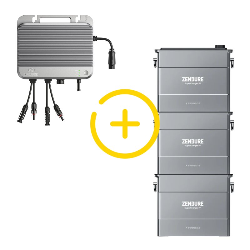 Zendure SolarFlow 800 Bidirektionaler Wechselrichter + 3x AB2000S 5760Wh mit 0% MwSt nach §12 Abs. 3 UstG Zendure SolarFlow 800 Bidirektionaler Wechselrichter + 3x AB2000S 5760Wh mit 0% MwSt nach §12 Abs. 3 UstG von Zendure