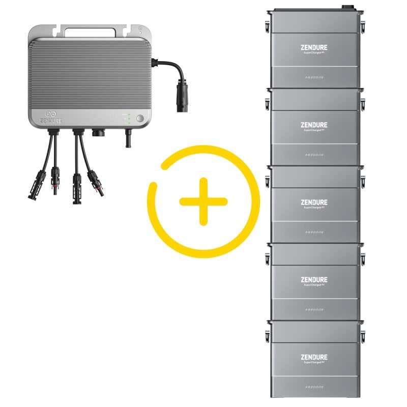 Zendure SolarFlow 800 Bidirektionaler Wechselrichter + 5x AB2000S 9600Wh mit 0% MwSt nach §12 Abs. 3 UstG Zendure SolarFlow 800 Bidirektionaler Wechselrichter + 5x AB2000S 9600Wh mit 0% MwSt nach §12 Abs. 3 UstG von Zendure