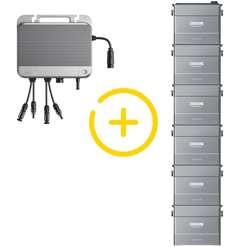 Zendure SolarFlow 800 Bidirektionaler Wechselrichter + 6x AB2000S 11520Wh mit 0% MwSt nach §12 Abs. 3 UstG Zendure SolarFlow 800 Bidirektionaler Wechselrichter + 6x AB2000S 11520Wh mit 0% MwSt nach §12 Abs. 3 UstG von Zendure