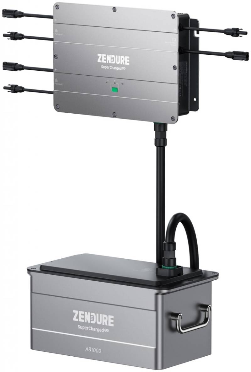 Zendure SolarFlow Set mit 1x Akku 48V / 20Ah / 960Wh Speichersystem für Balkonkraftwerke / Mini PV- Anlagen von Zendure