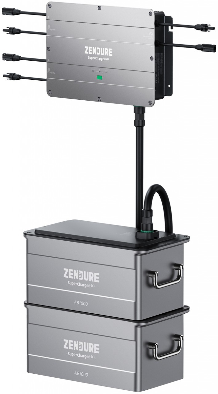 Zendure SolarFlow Set mit 2x Akku 48V / 40Ah / 1.920Wh Speichersystem für Balkonkraftwerke / Mini PV- Anlagen Zendure SolarFlow Set mit 2x Akku 48V / 40Ah / 1.920Wh Speichersystem für Balkonkraftwerke / Mini PV- Anlagen von Zendure