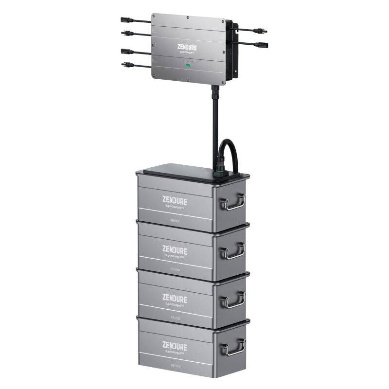Zendure SolarFlow Set mit 4 x Akku 48V 80Ah 3.840Wh mit 0% MwSt nach §12 Abs. 3 UstG von Zendure