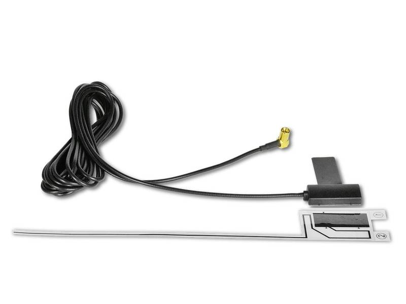 Zenec Z-EACC-DAB1 DAB+ Antenne Folien Scheibenklebeantenne Autoradio-Scheibenantenne von Zenec