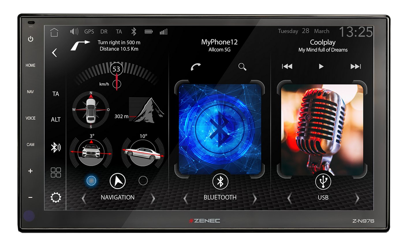 Zenec Z-N976 Infotainer mit Wireless Apple CarPlay und Google Android Auto Autoradio von Zenec