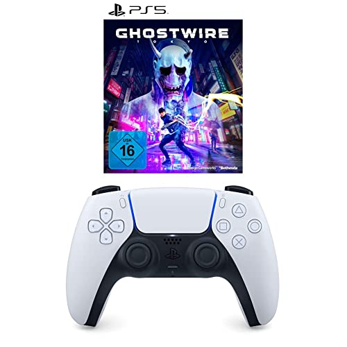 Ghostwire: Tokyo | Standard + Metal Plate Edition (exklusiv bei Amazon.de) | [PlayStation 5] + DualSense Wireless-Controller [PlayStation 5 ] von ZeniMax / Bethesda