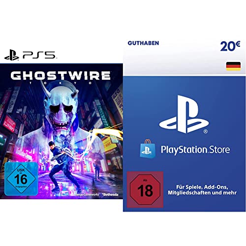 Ghostwire: Tokyo | Standard + Metal Plate Edition (exklusiv bei Amazon.de) | [PlayStation 5] + PSN Guthaben | 20 EUR | deutsches Konto | PS5/PS4 Download Code von ZeniMax / Bethesda
