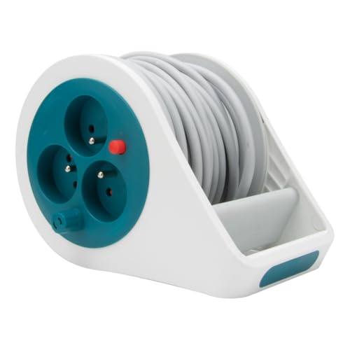 Mini-Design-Kabeltrommel, 3 Steckdosen, 2P+T, 7 m, Blau Zenitech Mini-Design-Kabeltrommel, 3 Steckdosen, 2P+T, 7 m, Blau Zenitech von Zenitech