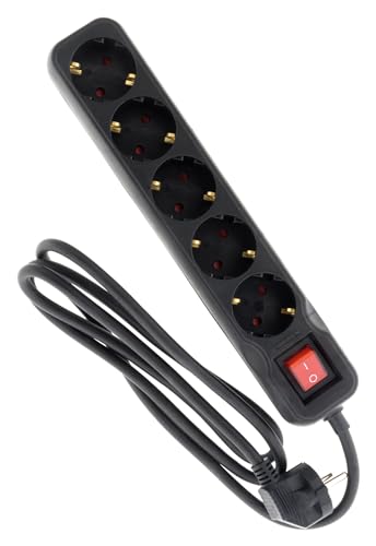 Zenitech Steckdosenleiste 5V mit Schalter 1,4M -3G1,5-HO5VV-F Schwarz Zenitech Steckdosenleiste 5V mit Schalter 1,4M -3G1,5-HO5VV-F Schwarz von Zenitech