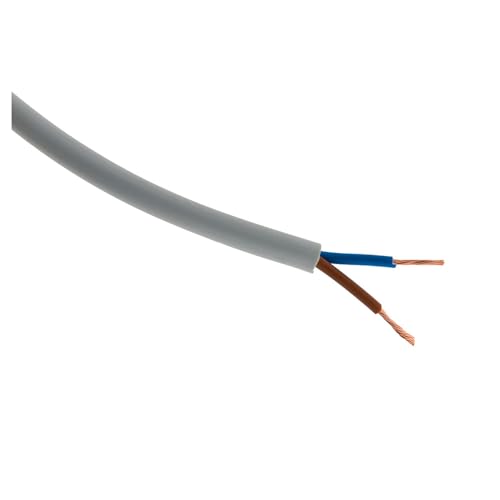 Zenitech - Stromkabel H05VV-F 2x 1mm² grau - 25m von Zenitech