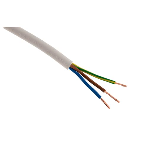 Zenitech - Stromkabel H05VV-F 3G1,5 mm² – Flexibles Kabel für den Hausgebrauch, für den Innenbereich – Ideal zum Anschließen von Haushaltsgeräten – CE-Konform – Weiß - 10m Zenitech - Stromkabel H05VV-F 3G1,5 mm² – Flexibles Kabel für den Hausgebrauch, für den Innenbereich – Ideal zum Anschließen von Haushaltsgeräten – CE-Konform – Weiß - 10m von Zenitech