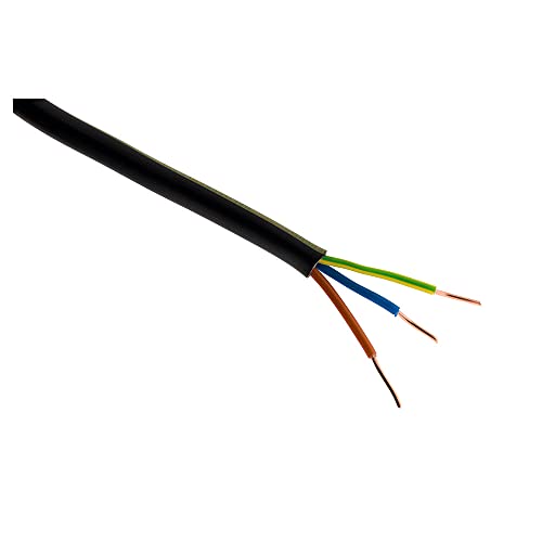 Zenitech - Stromkabel U1000R2V 3G2,5, schwarz, 5 m von Zenitech