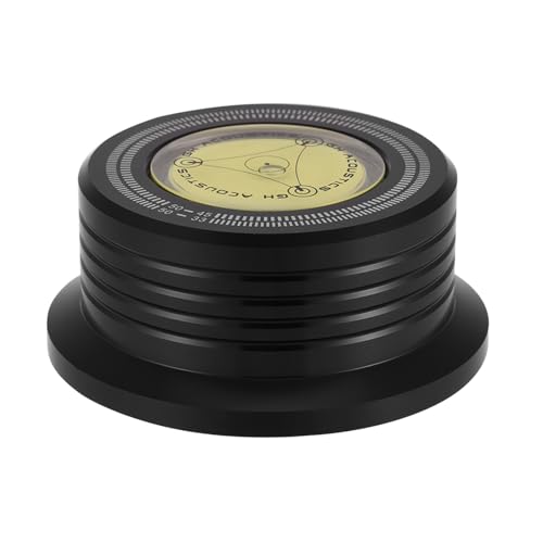 Zenithaur 50Hz Rekordstabilisator, Plattenspieler -Scheibenklemme mit Blasenpegel für LP -Plattenspieler (Schwarz) von ZenithAur