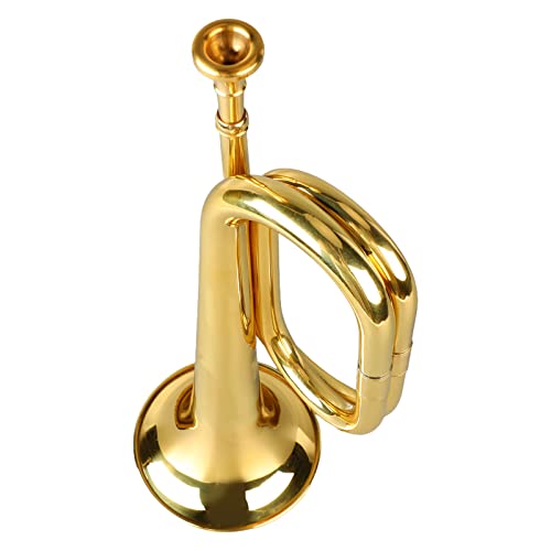 Zenithaur C Key -Trompete, einfaches Spielen von militärischem Style Messing Instrument mit Mundstück - geeignet für Anfänger und Bugle -Spieler (Gold) von ZenithAur