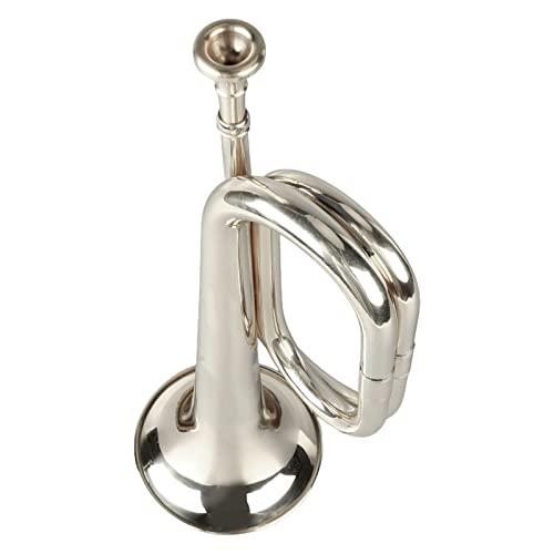Zenithaur C Key -Trompete, einfaches Spielen von militärischem Style Messing Instrument mit Mundstück - geeignet für Anfänger und Bugle -Spieler (Silber) von ZenithAur