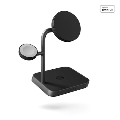 Zens Aluminium Series 3 in 1 Magnetic Wireless Office Charger Pro 3 Qi2 schwarz von Zens