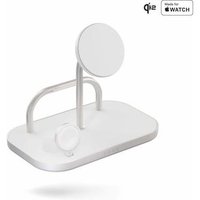 Zens Aluminium Series 4 in 1 Magnetic Wireless Charger + Watch 65W Qi2 weiß von Zens