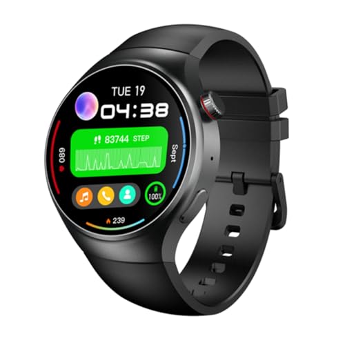 Zephyrion 4G Android Smartwatch Telefon GPS Sportuhr, Echtzeit-Navigation, 2 GB RAM 16 GB ROM, 3,6 cm AMOLED-Touchscreen, Fitness-Aktivitätstracker mit Herzfrequenz, WiFi/SIM (Schwarz) von Zephyrion