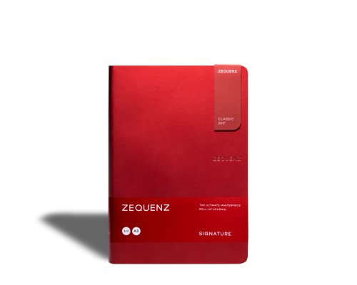 Zequenz Signature Classic 360° Notizbuch A5 Rot – 200 Blatt, 70g/m², Liniert, Softcover, flachliegend, flexibel, füllerfreundlich, minimalistisch Zequenz Signature Classic 360° Notizbuch A5 Rot – 200 Blatt, 70g/m², Liniert, Softcover, flachliegend, flexibel, füllerfreundlich, minimalistisch von Zequenz