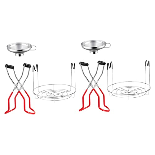 6 Stk Kann Rack Geschirr Dampfgarer Dosengreifer Aus Edelstahl Konserven-kit Einmachglasheber Kuchen-kit Glas Trichter Glastrichter Aus Edelstahl Pfannenheber Rostfreier Stahl Krug von Zerodeko