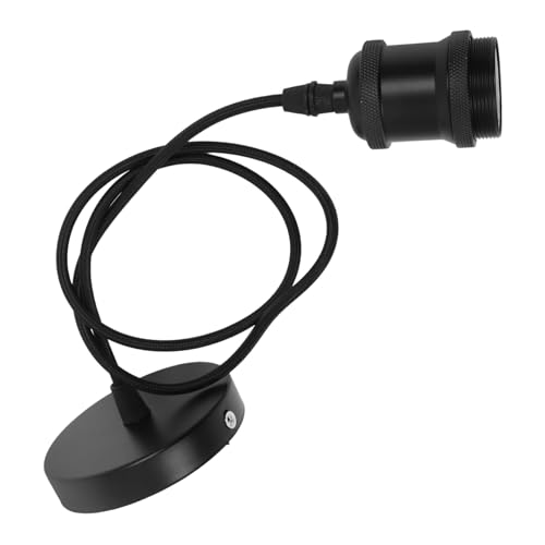 Zerodeko 1 Sätze Hängescheibenlampenhalter Deckenleuchte Kupferleuchte Hängelampen-set Pendelleuchte Pvc Black von Zerodeko