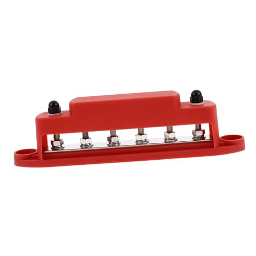 Zerodeko 1 Satz Stromschiene Kfz-stromverteilerblock Wohnmobil-Yacht-sammelschiene Elektronische Energieblocker Verteilerblock Car Audio Elektrische Verteilerblöcke Blaues Meer Rot Nylon von Zerodeko