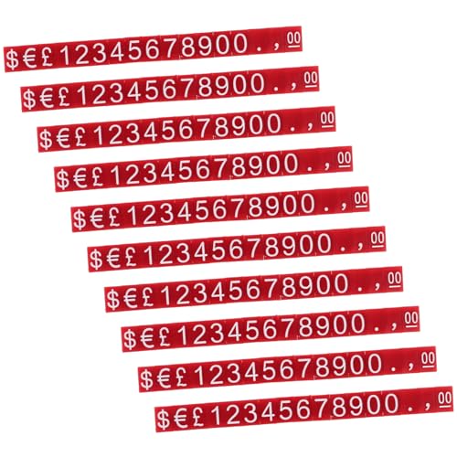 Zerodeko 10 Sets Preisschilder Kleine Listenschilder Display Etiketten Display Würfel Blöcke Zahlen Einzelhandelspreisschilder Stand Große Preise Display Würfelmaschine Für Laden von Zerodeko