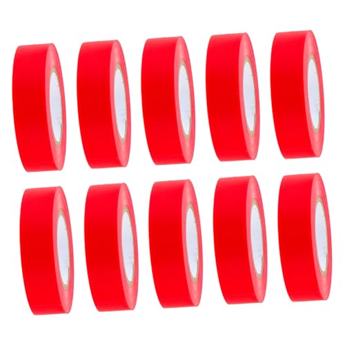 Zerodeko 10 Stück Isolierende wasserdichte Klebeband Isolierband rot Vinyl Schwarzes Klebeband stark farbig Industrielles Isolierband Farben von Isolierbändern Drahtband PVC Zerodeko 10 Stück Isolierende wasserdichte Klebeband Isolierband rot Vinyl Schwarzes Klebeband stark farbig Industrielles Isolierband Farben von Isolierbändern Drahtband PVC von Zerodeko