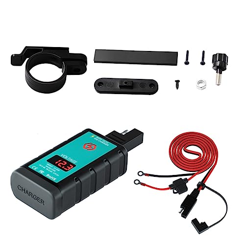 Zerodeko 1Satz Ladegerät mit USB Typ C Wasserdichtes SAE Telefonladegerät mit Voltmeter und Schalter Kabel Kompatibel mit Motorrädern und Elektrofahrrädern Zerodeko 1Satz Ladegerät mit USB Typ C Wasserdichtes SAE Telefonladegerät mit Voltmeter und Schalter Kabel Kompatibel mit Motorrädern und Elektrofahrrädern von Zerodeko