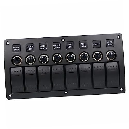 Zerodeko 1Satz Schiffsschalterfeld für Fahrzeug und Bootsteuerung Wasserdichtes Schaltpanel mit Schaltern Multifunktionales Bedienfeld für Yacht und Rv Elegante Verarbeitung Zerodeko 1Satz Schiffsschalterfeld für Fahrzeug und Bootsteuerung Wasserdichtes Schaltpanel mit Schaltern Multifunktionales Bedienfeld für Yacht und Rv Elegante Verarbeitung von Zerodeko