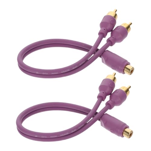 Zerodeko 2 Stück Audiokabel eine Minute Zwei RCA-Kabel Car-Audio Kopfhörer -Jack -Splitter Car-Audio-Splitterkabel Audio- und Splitter Audio-Lautsprecherkabel Car-Audio-Kabel Kupfer Violett Zerodeko 2 Stück Audiokabel eine Minute Zwei RCA-Kabel Car-Audio Kopfhörer -Jack -Splitter Car-Audio-Splitterkabel Audio- und Splitter Audio-Lautsprecherkabel Car-Audio-Kabel Kupfer Violett von Zerodeko