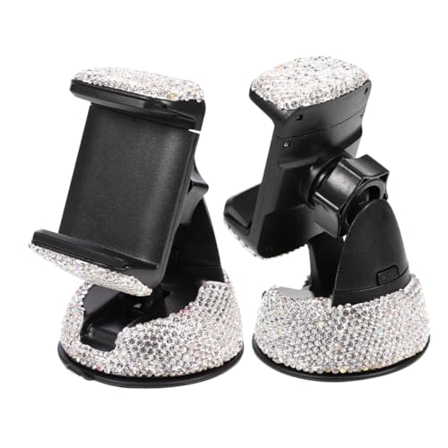 Zerodeko 2 Stück Autotelefonhalter Niedlicher Handyhalter Im Auto Auto-Bling-Accessoires Im Innenraum Auto-Handy-saugerständer Autozubehör Für Frauen Funkelnes Autozubehör Auto Bling Abs von Zerodeko
