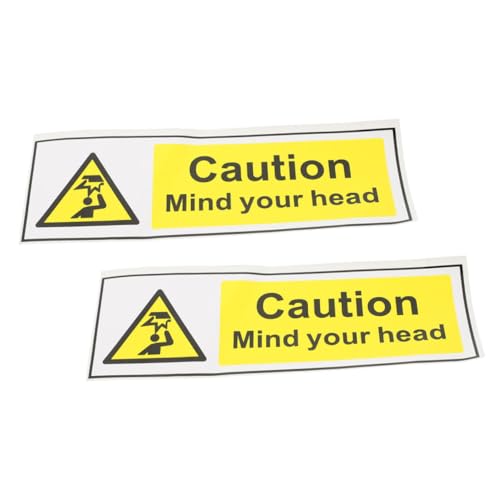 Zerodeko 2 Stück Beschilderung Achten Sie Auf Ihren Kopfaufkleber Im Freien Led Dein Warnung Achten Sie Auf Ihr Kopfzeichen Vorsicht Warnaufkleber Vinyl Klebrig Yellow Pvc Zerodeko 2 Stück Beschilderung Achten Sie Auf Ihren Kopfaufkleber Im Freien Led Dein Warnung Achten Sie Auf Ihr Kopfzeichen Vorsicht Warnaufkleber Vinyl Klebrig Yellow Pvc von Zerodeko